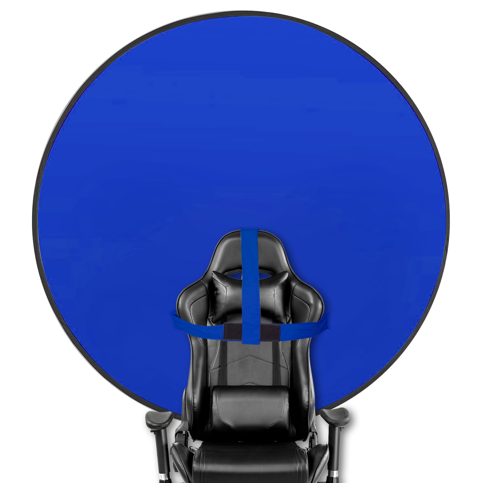 Photo 1 of Portable Blue Screen Chair, 57 in BlueBackdrop with Stand Double Sided Foldable Screen Background, Chroma Key, Blue Backdrop for Chair Photography Streaming Gaming Photo Zoom Video Chats and Meeting