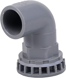 TEHAUX L Type PVC Pipe Connectors Thicken Fish Tank Drain Pipe Joints Garden Irrigation Water Supply Tube Drainage Parts Inner Diameter 20mm Black- Other Aquarium Supplies