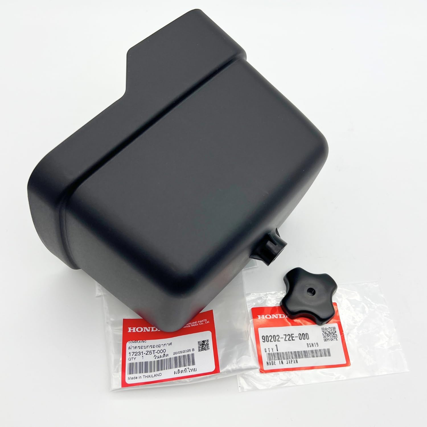 Genuine 17231-Z5T-000 Air Filter Cover housing with Genuine Air Cleaner NUT 90202-Z2E-000 for Honda GX340 GX390 GX360 HS1332 HS928 WT40X OEM