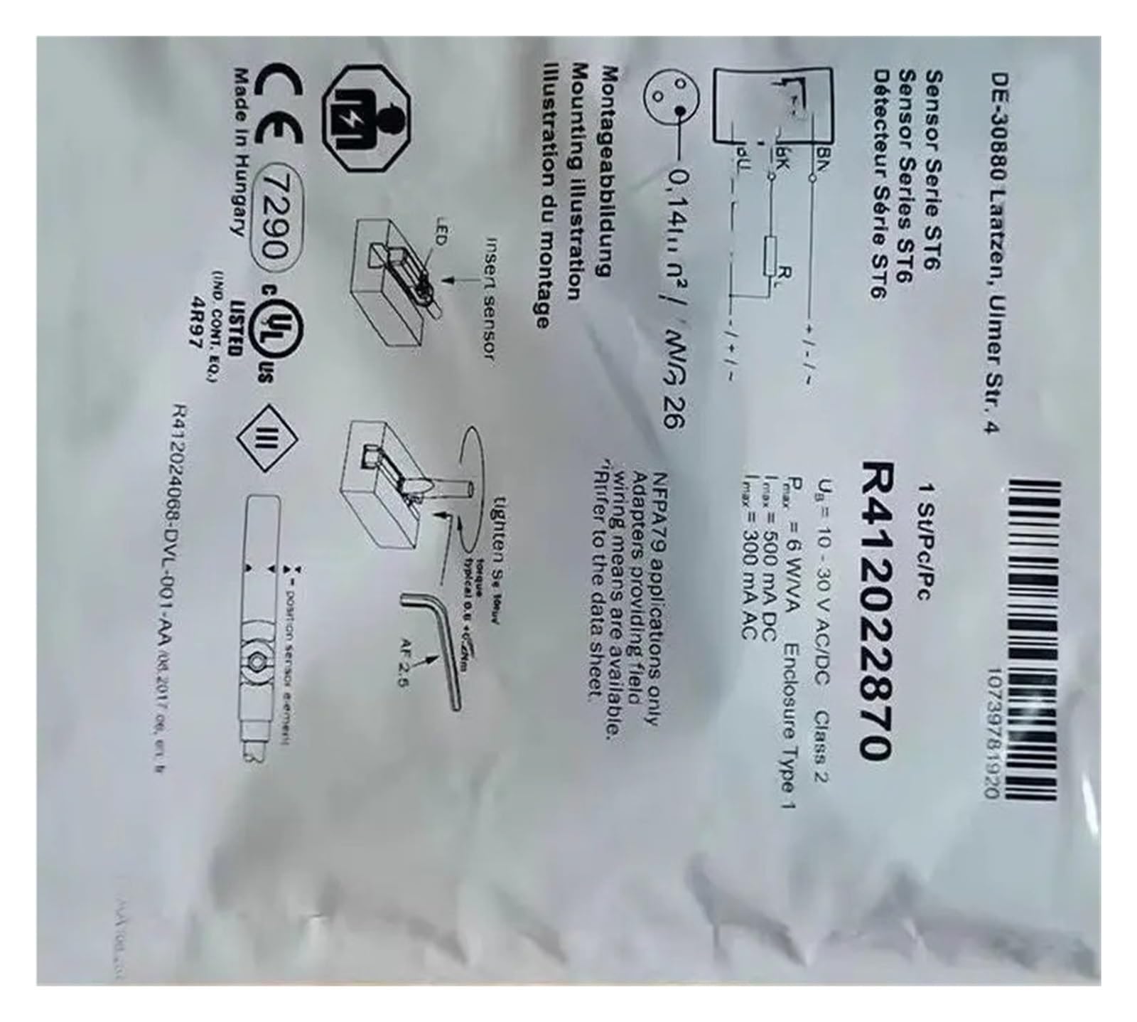 BALYDLUL Switch Sensor 1pcs 10-30VDC R412022870