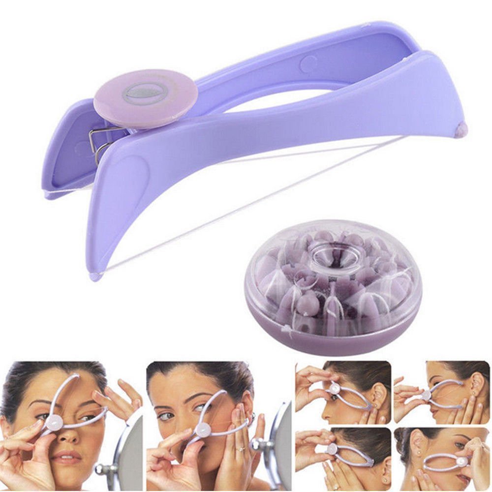 Walberrie Plastic Slique Eyebrow Face and Body Hair Threading Tweezers 1