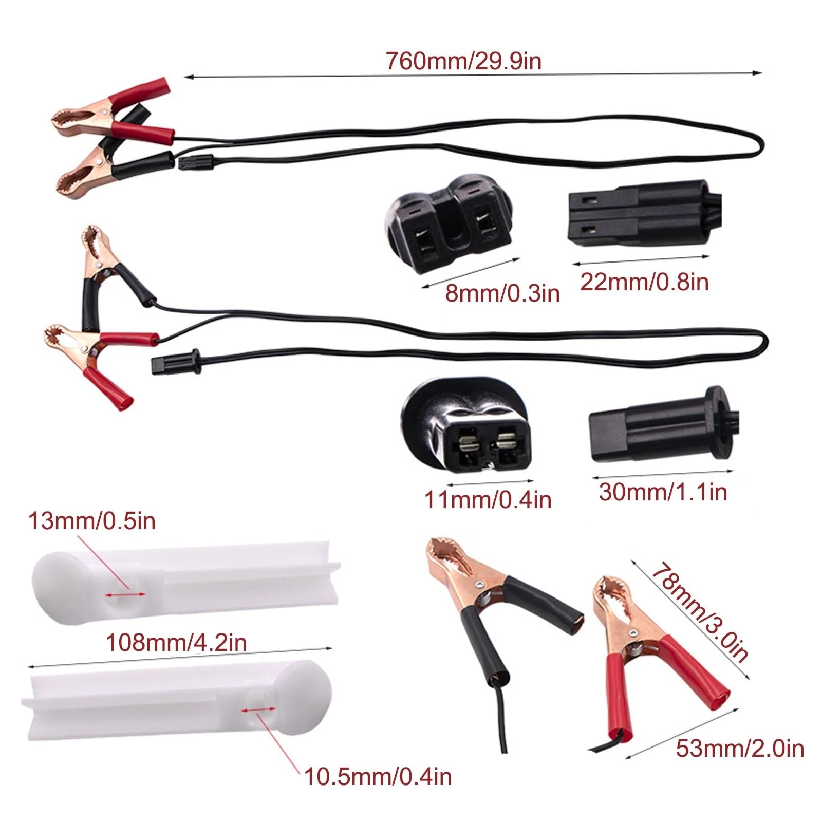 układ paliwowy Adapter do czyszczenia i płukania wtryskiwaczy paliwa z 2 kablami zasilającymi Zestaw mycia dysz ze schowkiem(6pcs with box)
