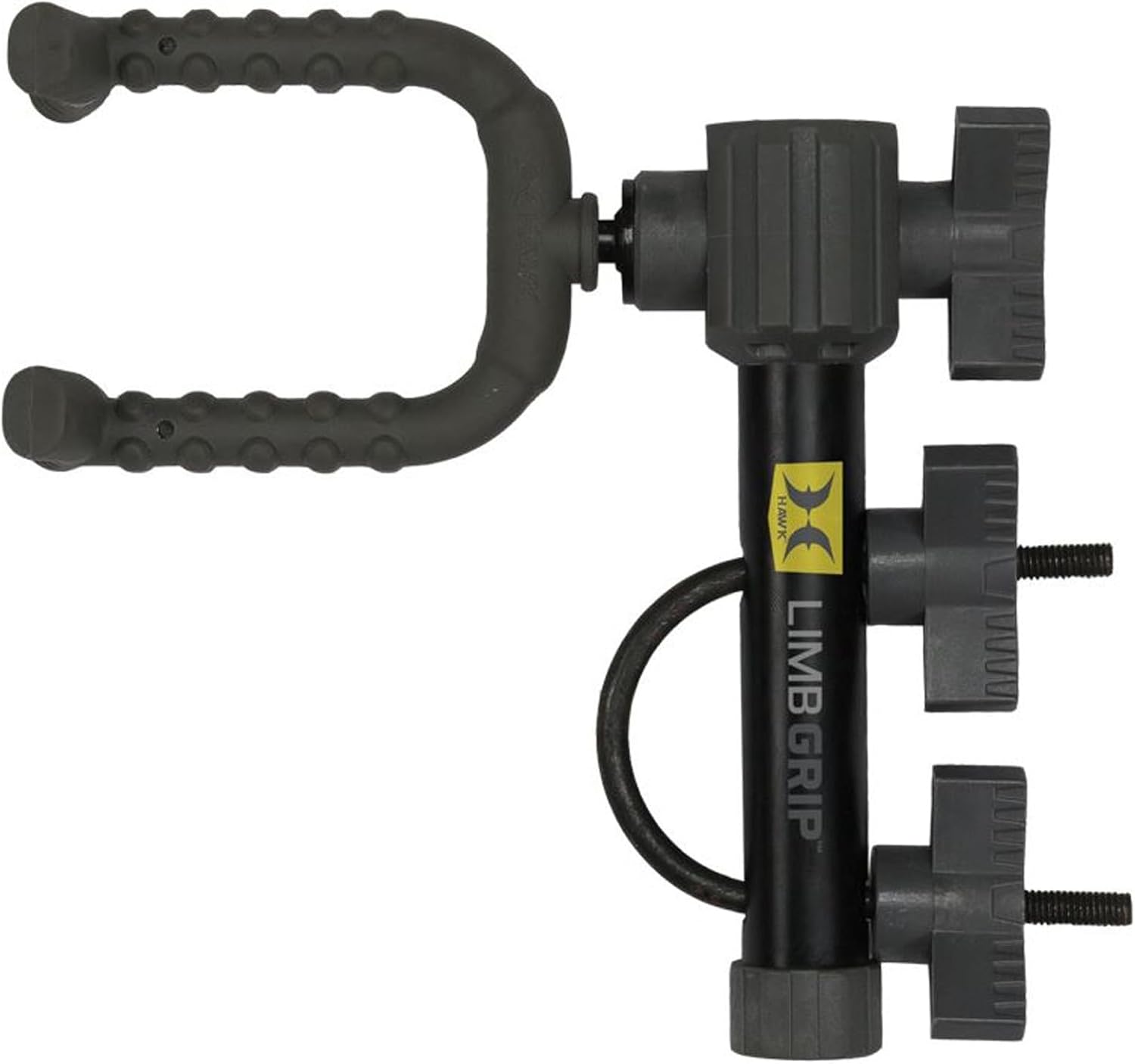 HAWK Limb Grip Hunting Treestands Portable Easy-To-Install Secure Bow Holder with 360-Degree Rotating Silent-Grip Limb Fork Weight Rating 8.5 Lbs