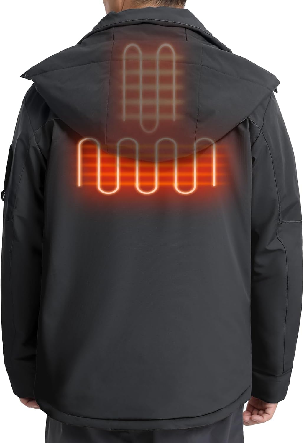 Men's Heated Jacket Waterproof with USB-A 4-Temp Control Lightweight for Skiing Hiking - Image 6