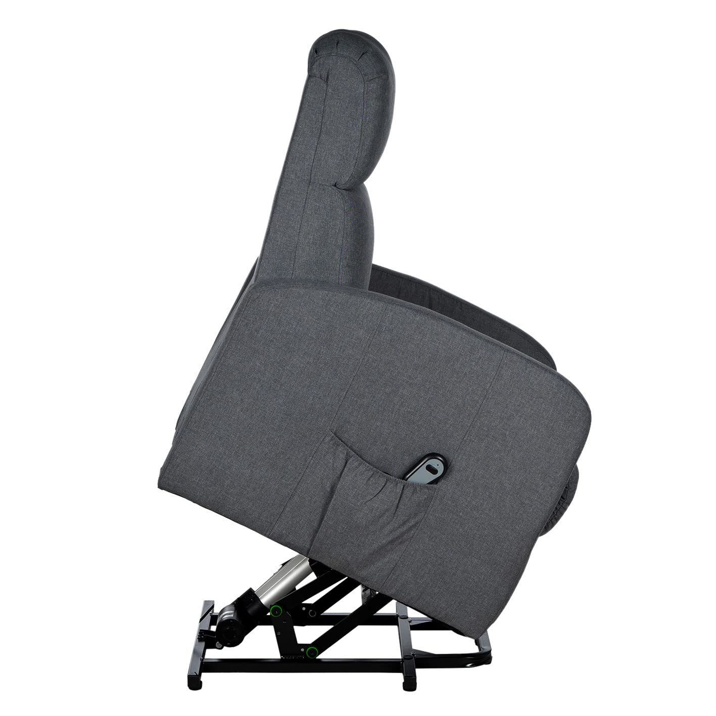 Gremium Poltrona Relax Elettrica Con Sistema Alzapersona, Reclinabile a Letto E Seduta Ergonomica In Tessuto Per Arredo Salotto, Soggiorno e Ufficio
