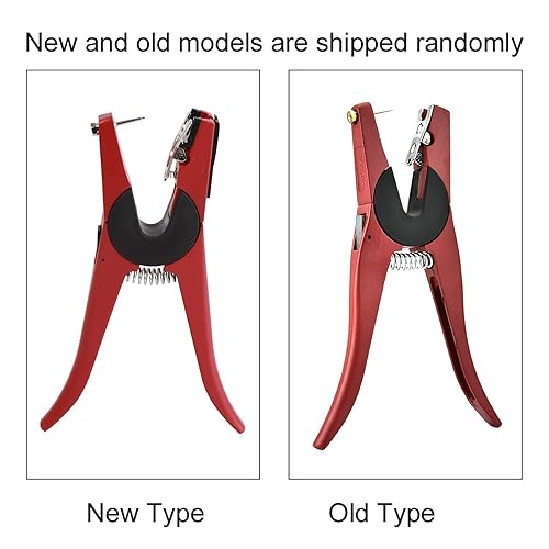 Miniatura 9 de Alicates para orejas de ganado de cerdo  Herramienta de etiquetado de ganado resistente para vacas, ovejas, cabras y animales de granja  Rojo