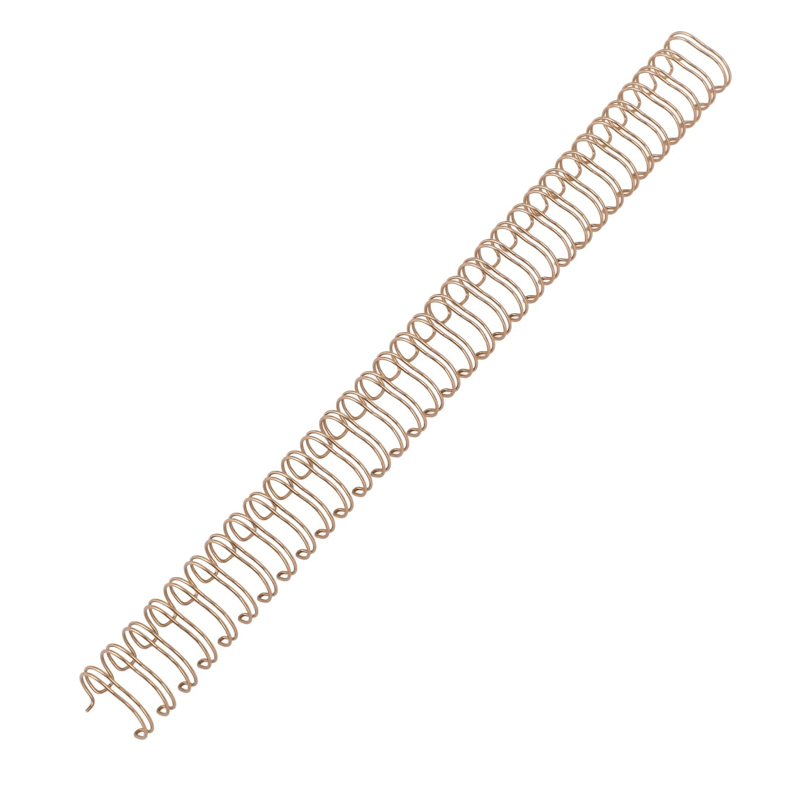 Sxhlseller Robuste, mit Nylon Beschichtete Drahtbindespulen, 100 Stück Kammbinderücken für Berichte, Präsentationen, 120 Blatt Kapazität, Binderinge (Bronze)