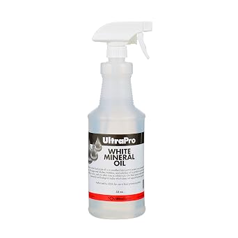 UltraPro Food Grade Mineral Oil 32 Ounce Bottle with Spray Trigger for Lubricating and Protecting Cutting Board, Butcher Block, Stainless Steel, Knife