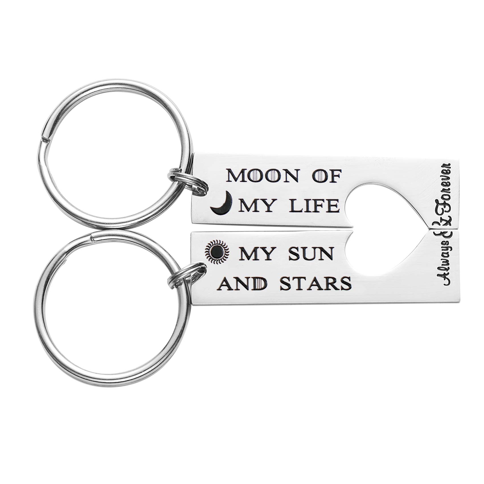 LParkin His and Her Keychains - Moon of My Life My ...