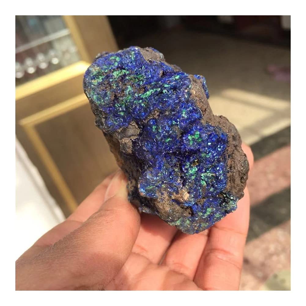 鑑賞石　クリスタル Amazon.co.jp: 天然石ブルークリスタルクラスター石標本