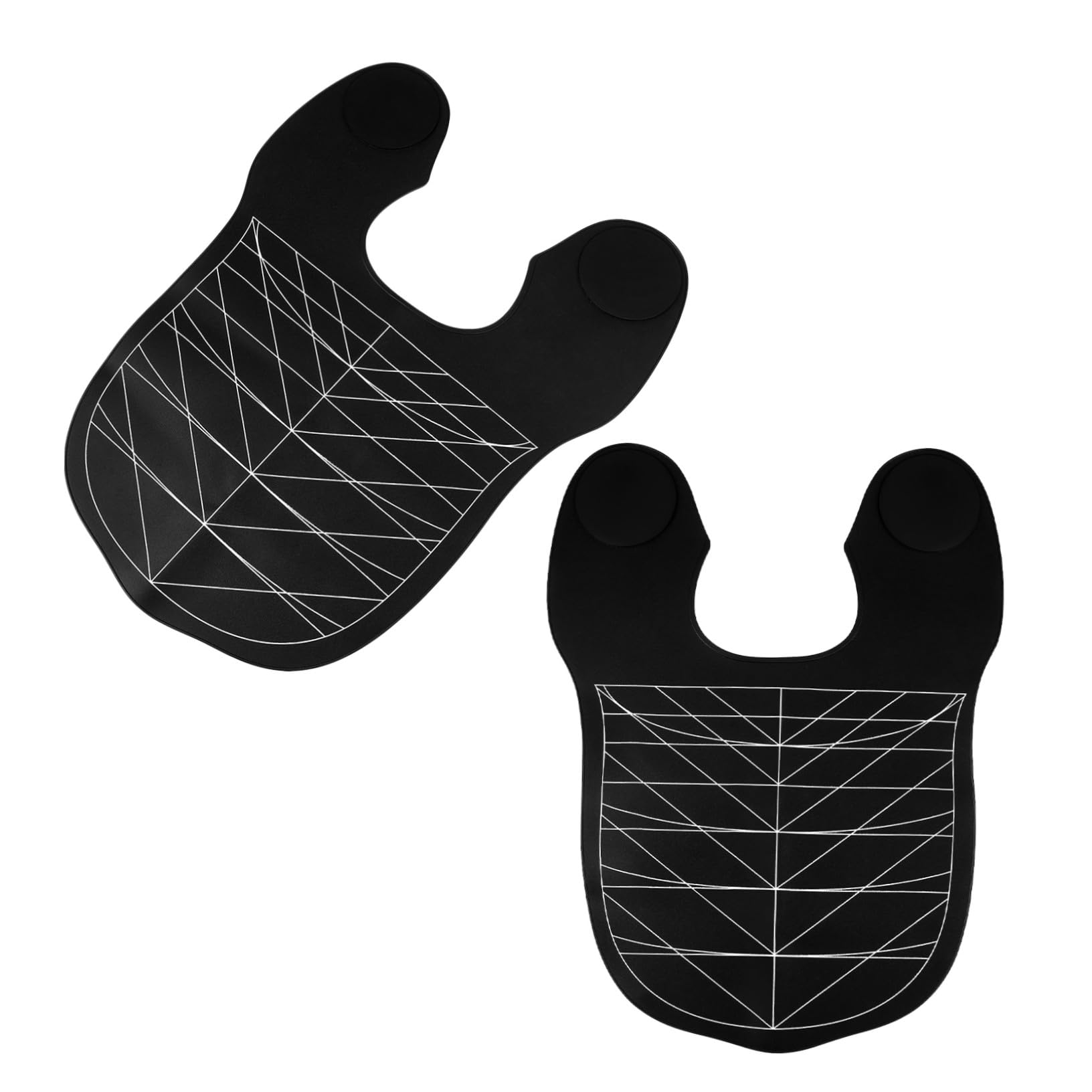 Healeved 2 Pezzi Cape da Parrucchiere in Silicone Collare Protettivo per Taglio e Colorazione Capelli Coprispalle Ergonomico Resistente alle Macchie per Uso Professionale in Salone e Casa