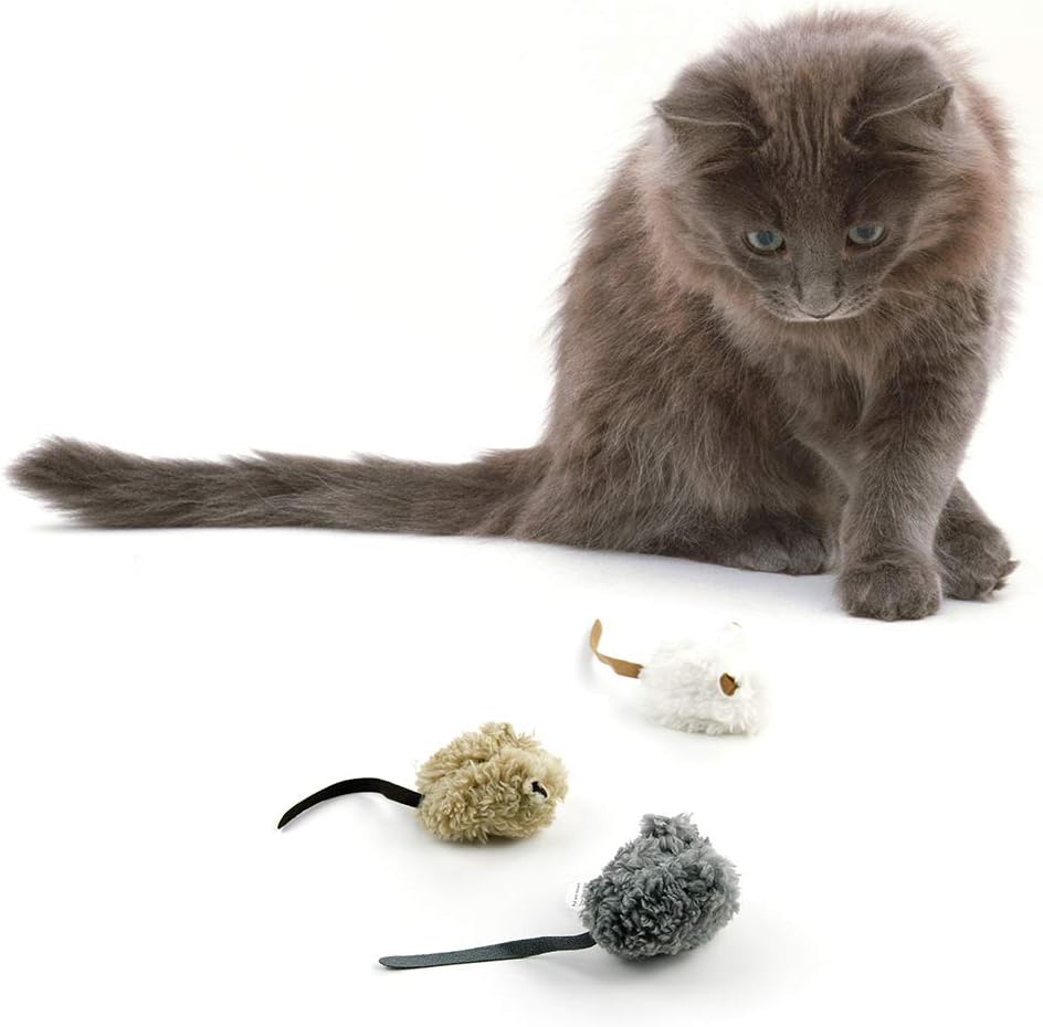 All for Paws Lamb Wooly Mouse with Mouse Sound Toy image 3