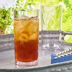 6 Pcs Highball Drinking Glasses, 7 oz Lead-Free Water Glasses Clear Glassware Sets Tall Drink Glasses for Mojito Juice Milk and Mixed Drinks, Bar Cocktail Glass Cups
