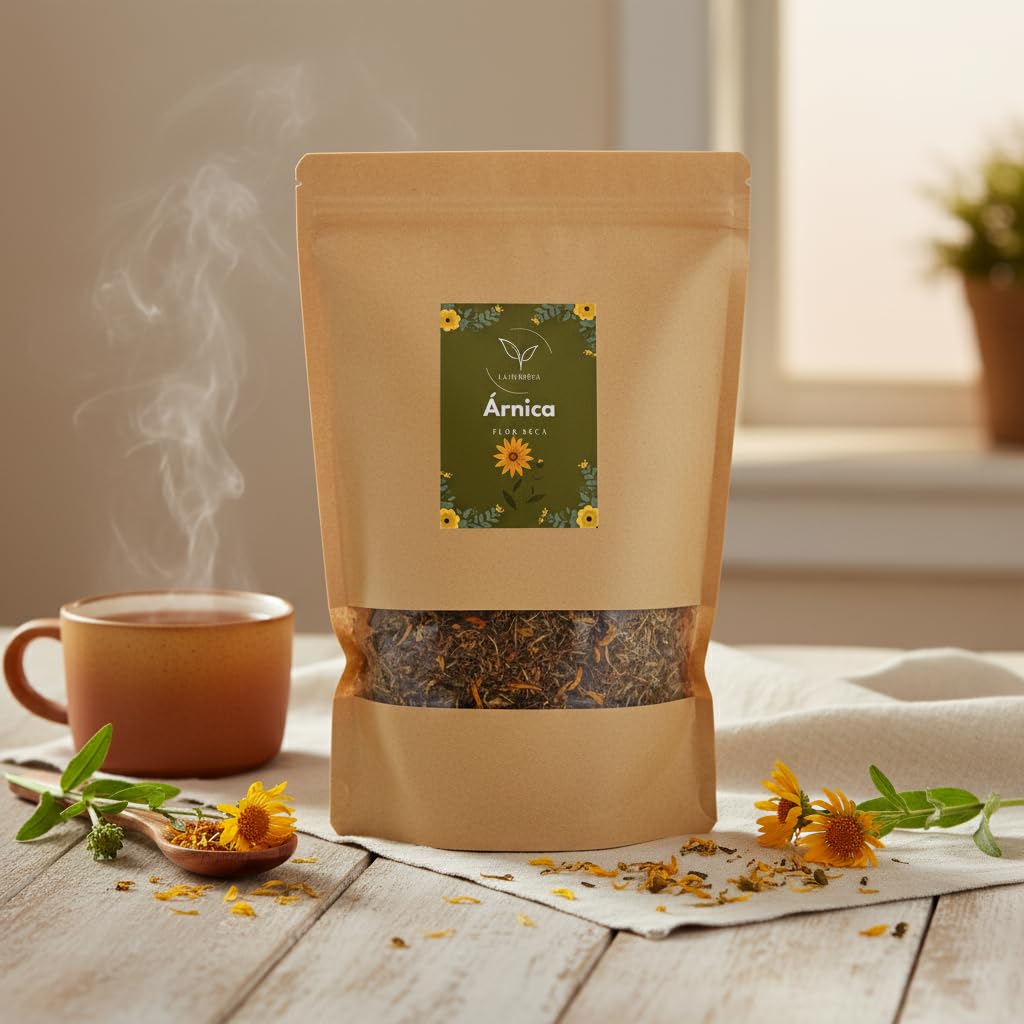 Árnica (Arnica montana) getrocknet lose 1 kg – für Kräutertees, 100% natürlich, ohne Zusätze – La Herbera