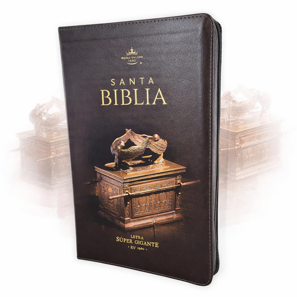 Biblia Reina Valera 1960 Letra Super Gigante 19 puntos Mediana con Cierre marron con indice - Arca del Pacto      Imitation Leather – January 24, 2026