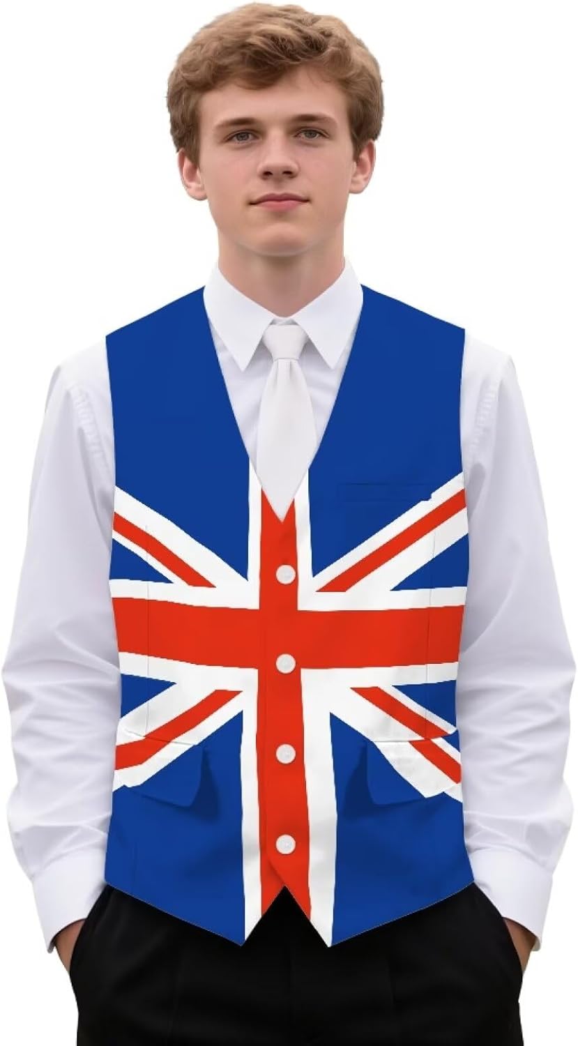 Men's Formal Suit Vest Fit for Business or Casual Dress Lightweight Waistcoat Slim Fit Tuxedo Suit Vest with Pockets