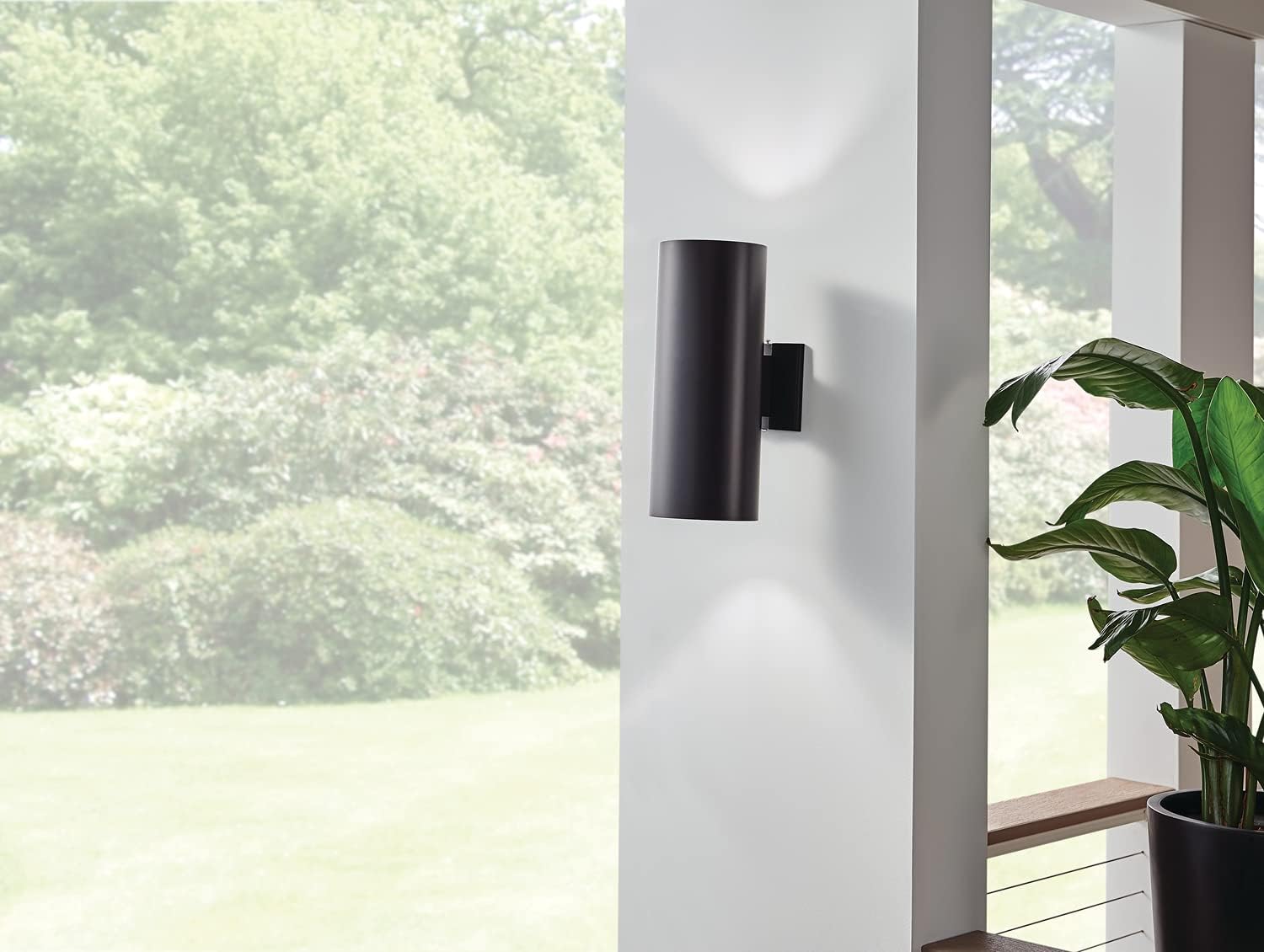 Review Kichler 9246BK Outdoor Cylinder Wall Mount Sconce UpLight Downlight, Black 2-Light (6 W x 15 H) 240 Watts Review Discount Kichler 9246BK Outdoor Cylinder Wall Mount Sconce UpLight Downlight, Black 2-Light (6 W x 15 H) 240 Watts