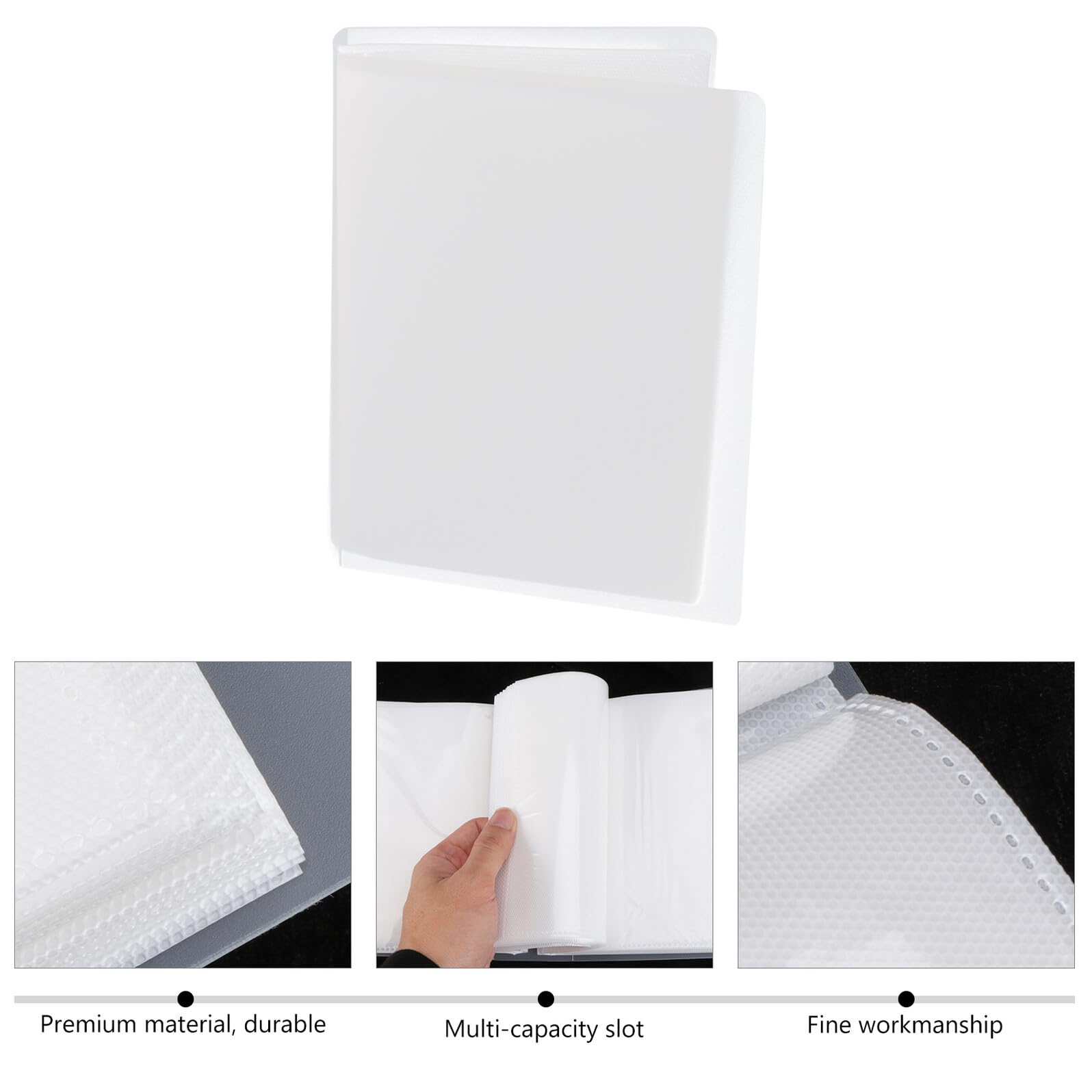Hemobllo Álbum de Fotos 6 Pulgadas 100 Hojas de Inserción Mate PP Protector para Álbum DIY Libro de Recortes Personalizable para Fotos Familiares Viajes y Recuerdos