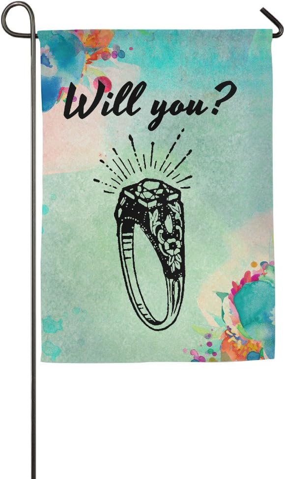 WILL YOU Marry Me Garden Flag