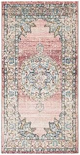 Teppich ARBIZU 80x150 cm Indoor Outdoor Vintage Orientteppich aus wasserabweisendem Polypropylen Kurzflor für Wohnzimmer Schlafzimmer Balkon Terrasse