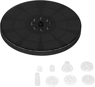 Fonte Solar, Luzes LED Coloridas Brilhantes Armazenamento de Energia Proteção contra Escassez de Água Banho Solar Pássaro para Banho de Pássaros Jardim Lagoa Piscina Exterior