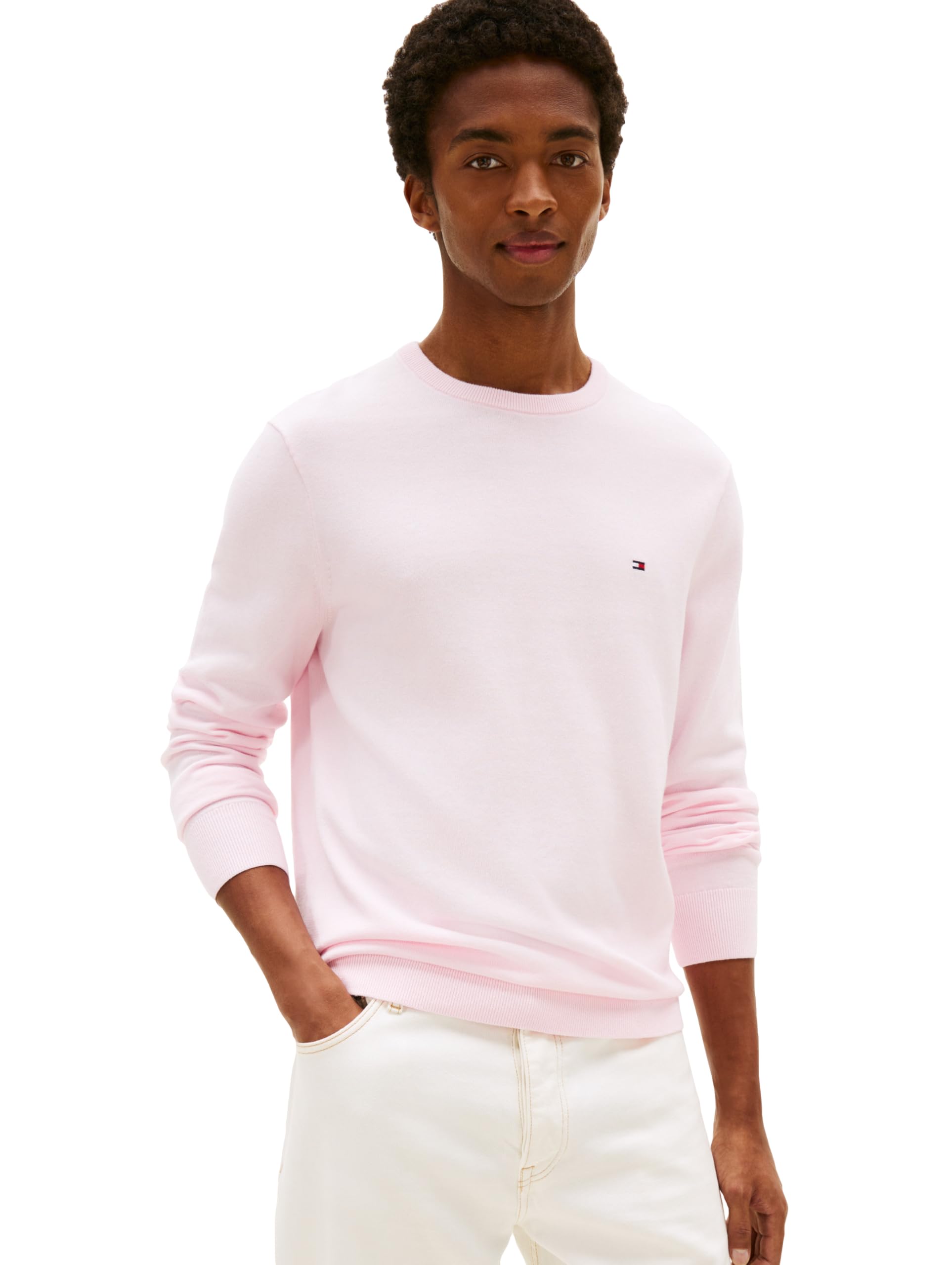 Tommy Hilfiger Men's Cotton Solid Crewneck