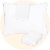 Vista 11 de Safe and Sound Protector de almohada impermeable con cremallera, funda de almohada suave y transpirable de microfibra tamaño estándar, funda