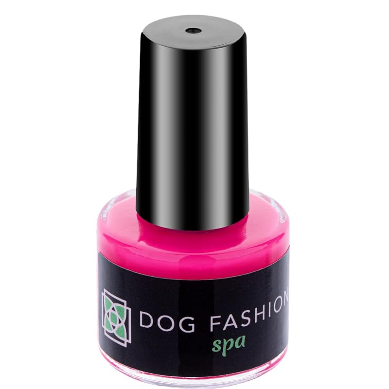 Esmalte para Unhas de Cães Hot Pink com Secagem Rápida Dog Fashion Spa, 8 mL