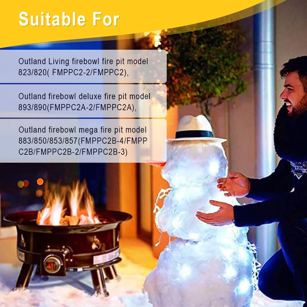 Aupoko 10 FT 3/8' ID Natural Gas Hose, Low Pressure LPG Hose with Quick Connect, Gas Burner Control Valve with LP Orifice Nozzles for Grills, Pizza Ovens, Heaters, Fire Pit, BBQ Gril and More