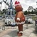DeHasion Christmas Inflatable Gingerbread Man Costume Party Blow-up Suit for Adult Christmas Decor/Parade (Gingerbread Man)