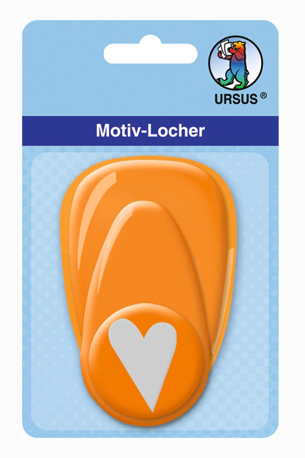 Perforatrice à Motif Ancre URSUS - Outil Scrapbooking 25,4 Mm Orange - Découpe Précise