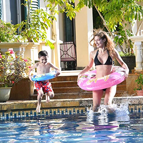 Mulic Inflatable Pool Floats For Kids Children - 3 Pack Swim Ring Tube Toys For Swimming Pool Outdoor Beach Party thumb #4