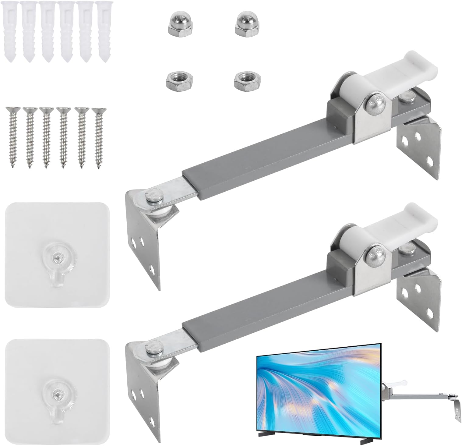 Anti-Tilt Anchor TV Straps, Anti-Tilt Anchor for Furniture, Wall Furniture Safety Straps for Children and Pets (5.5-7.8 Inch)