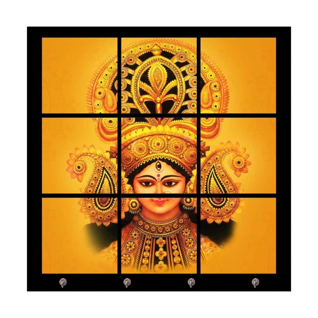 TheYaYaCafe Divine Jay Maa Durga Key Holder Keychain Hanger -Mosaic ...