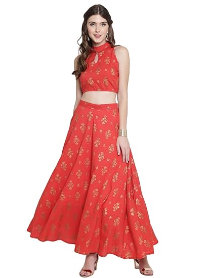 Women's Cotton Fit and Flare Maxi Casual Dress