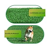 Kunstrasen Hundeklo Balkon Hundetoilette Ersetzen Rasen Welpentoilette Wiederverwendbar Training Pee Pads für Kleine Grosser ältere Hunde für Ältere, Kleine, Grosse Hunde+1 × Schwarze Faltschale
