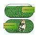 Kunstrasen Hundeklo Balkon Hundetoilette Ersetzen Rasen Welpentoilette Wiederverwendbar Training Pee Pads für Kleine Grosser ältere Hunde für Ältere, Kleine, Grosse Hunde+1 × Schwarze Faltschale