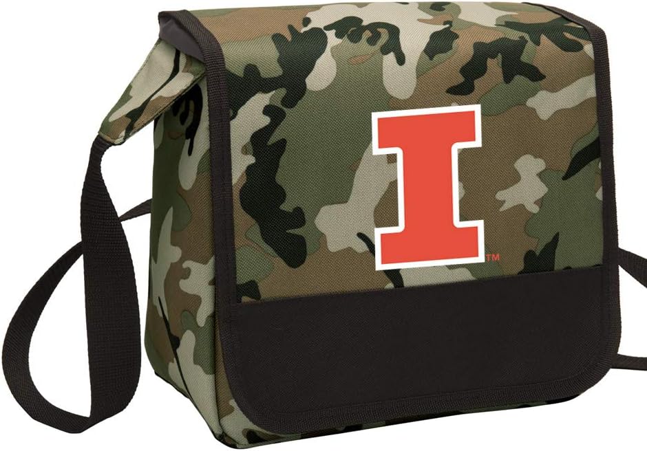 Broad Bay Camo University of Illinois Lunch Bag Shoulder Illini Lunch Boxes