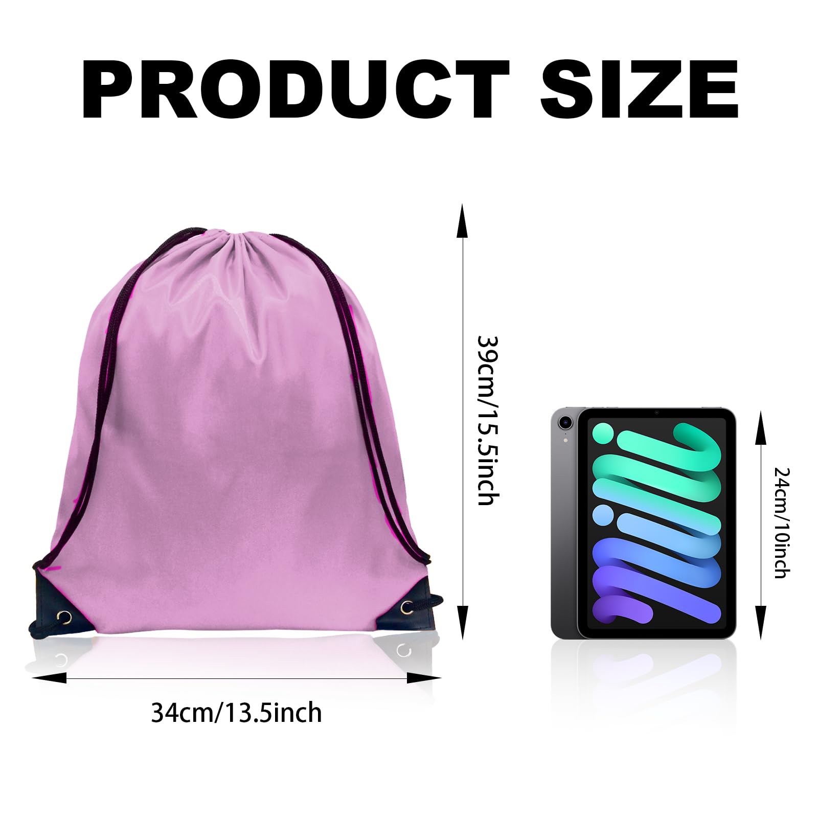 GoodtoU Zaino con coulisse Borse Cinch Borse con coulisse Borsa sportiva in nylon Bulk Draw String
