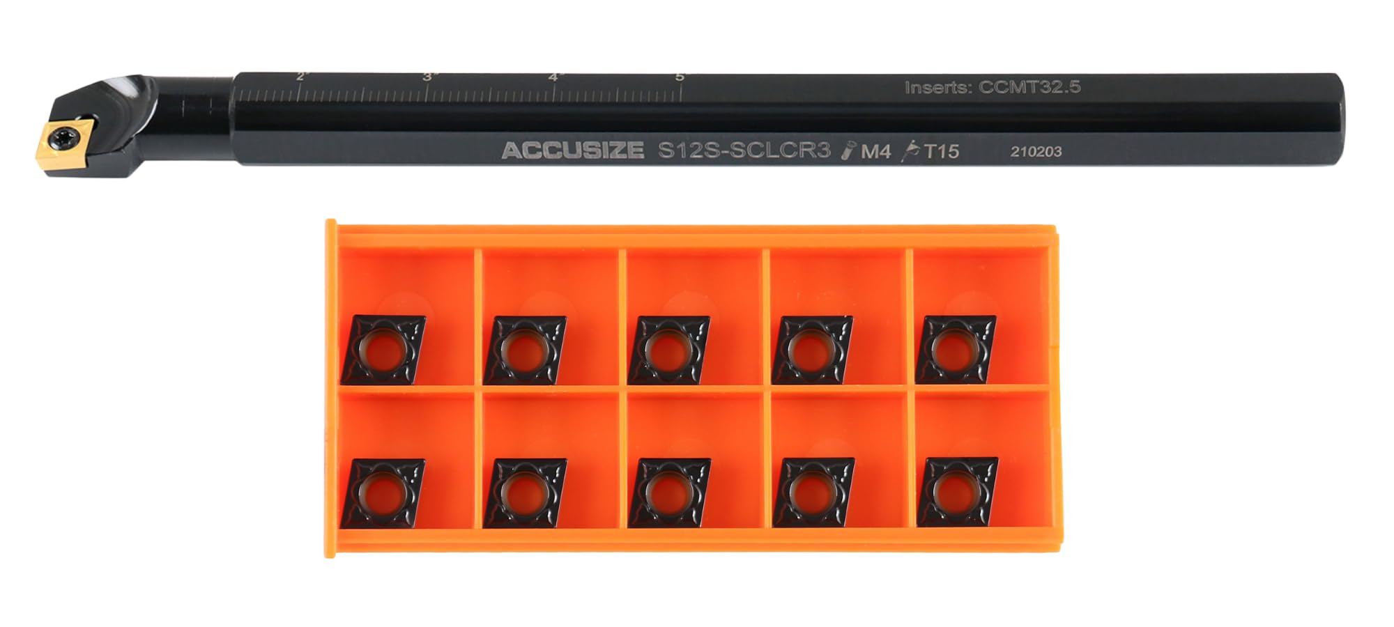Indexable Boring Bar - 3/4" x 10" with Carbide Inserts -2