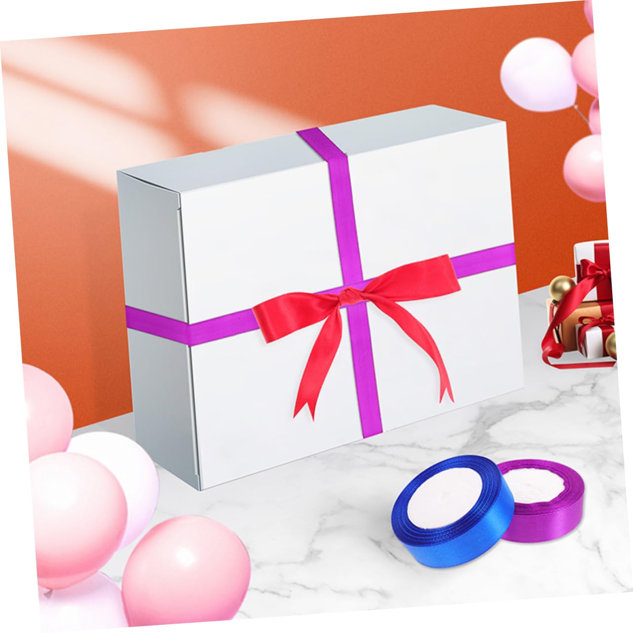 12 Rollen Bastel-geschenkband Geschenkverpackungsbänder Für Kuchenkarton Blumenverpackung Diy-anwendungen Aus Polyester Vielseitig Einsetzbar