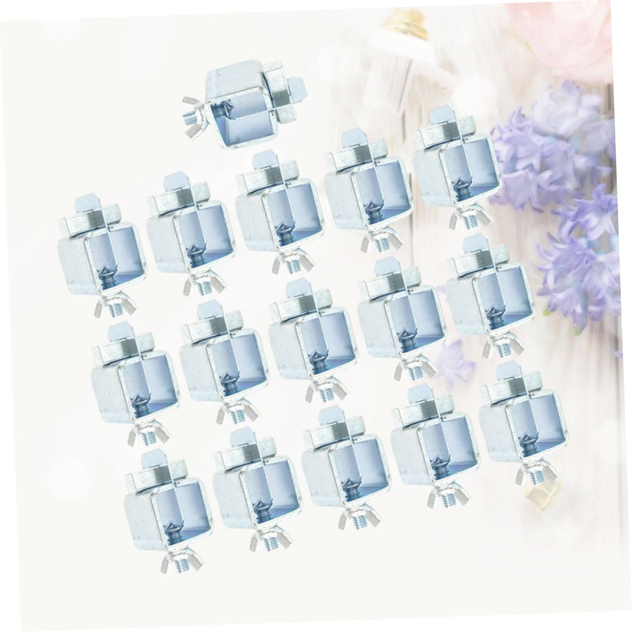 Angoily 16pc Butt Welding Clamps Welding Clips for Sheet Metal Auto Repair Easy Install Remove Silver
