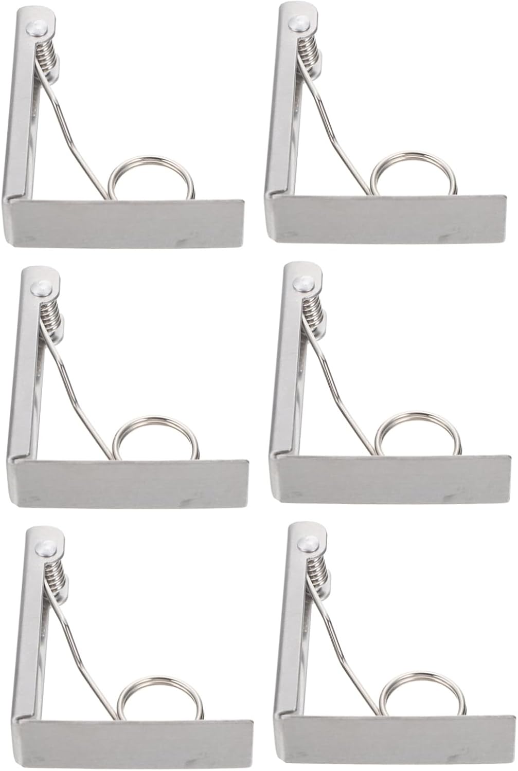 6pcs Stainless Steel Tablecloth Clips Portable Table Cover Clamps for Camping Picnics and Events Securely Fixes Table Covers for Indoor and Outdoor Use