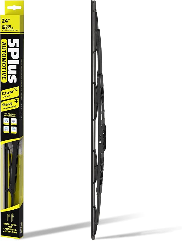 Palheta do limpador de para-brisa 5 PLUS de silicone 24" para braço J-Hook – 1 unidade