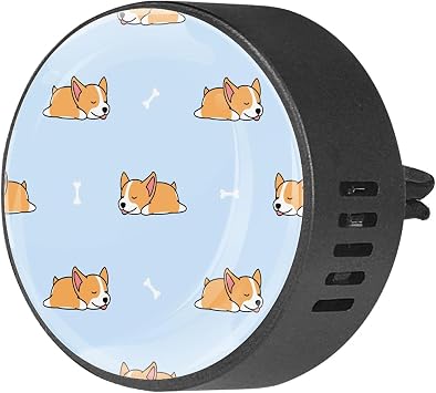 Corgi and Bones 2PCS Custom Car Aromatherapy Air Freshener Diffuser Car Fragrance Diffuser Locket Car Diffuser Vent Clip Apply for Car, Office, Kitchen