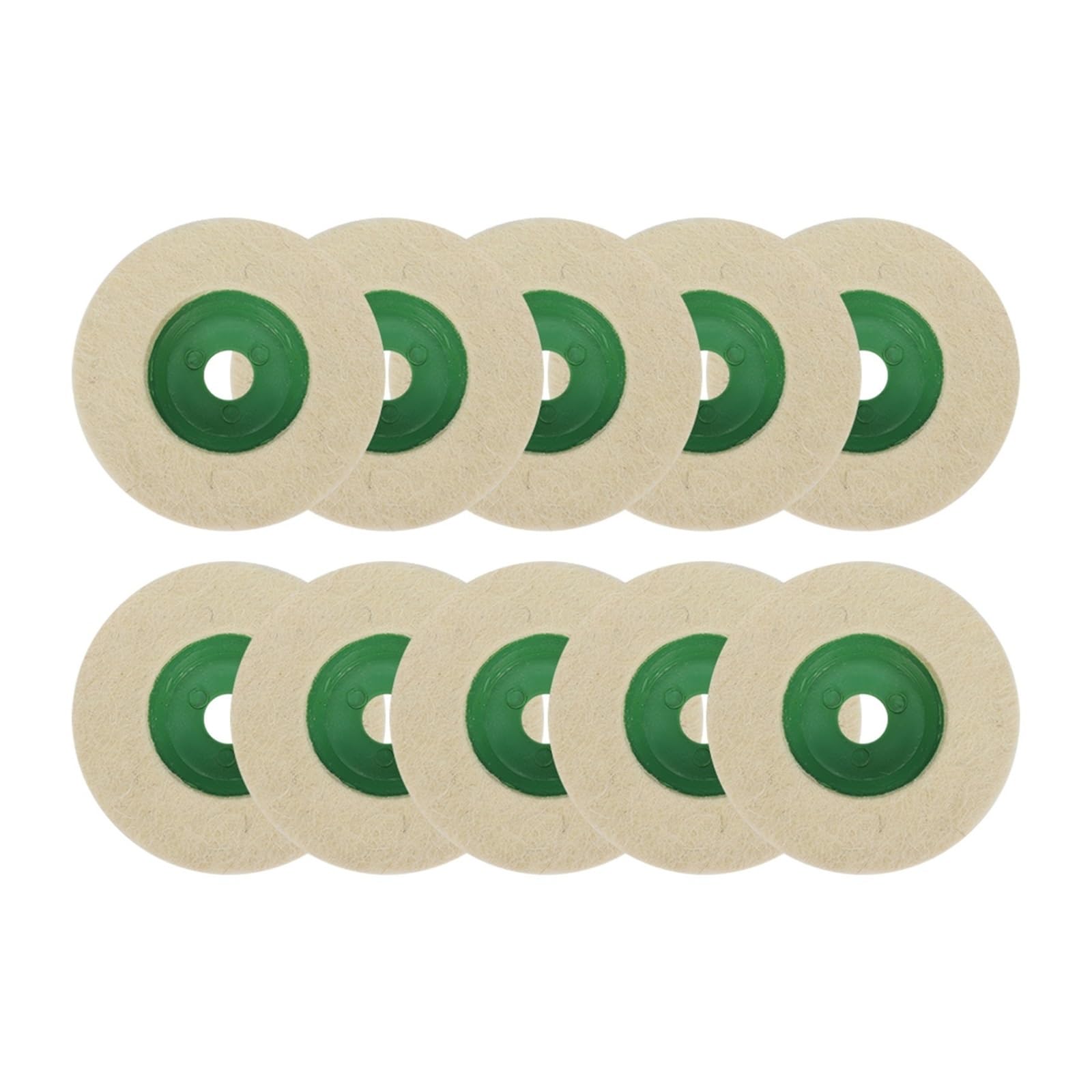 Disco de pulido de lana for amoladora angular de 100 mm, 1-10 unidades, for eliminar metal y fieltro.(10pcs)