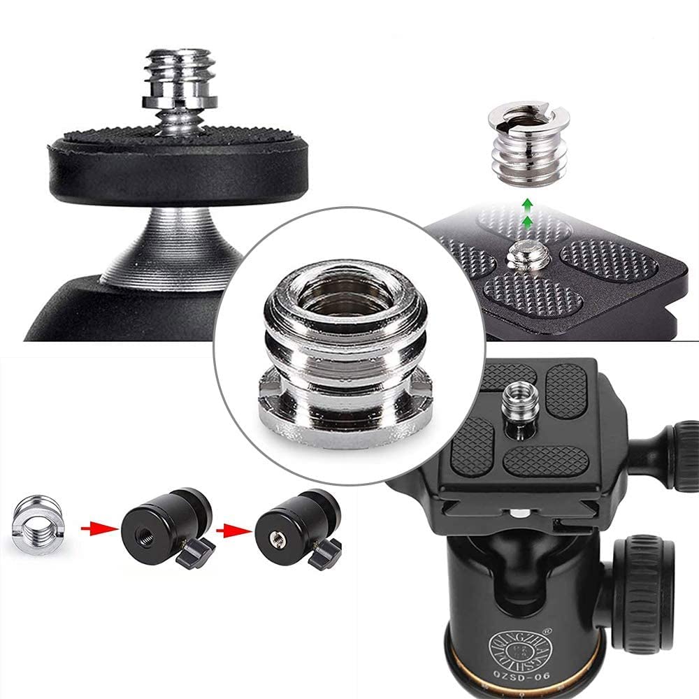 Amazon | カメラネジ変換アダプター 1/4メス-3/8オス カメラネジ