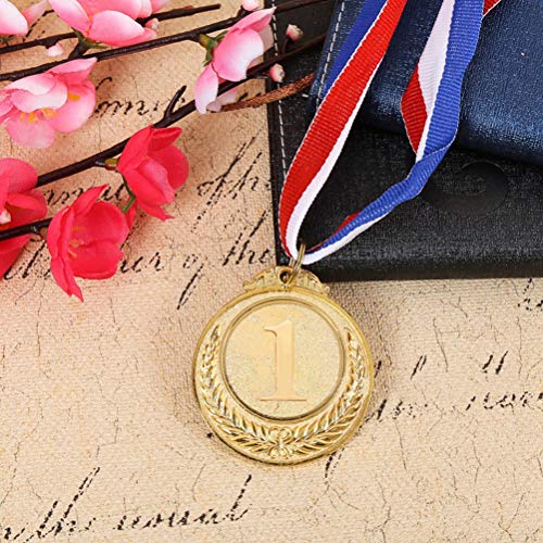 STOBOK Médaille de métal récompensant Le Style Olympique de Ruban en Argent doré pour Les Sportifs ou Toute Autre… - Image 3