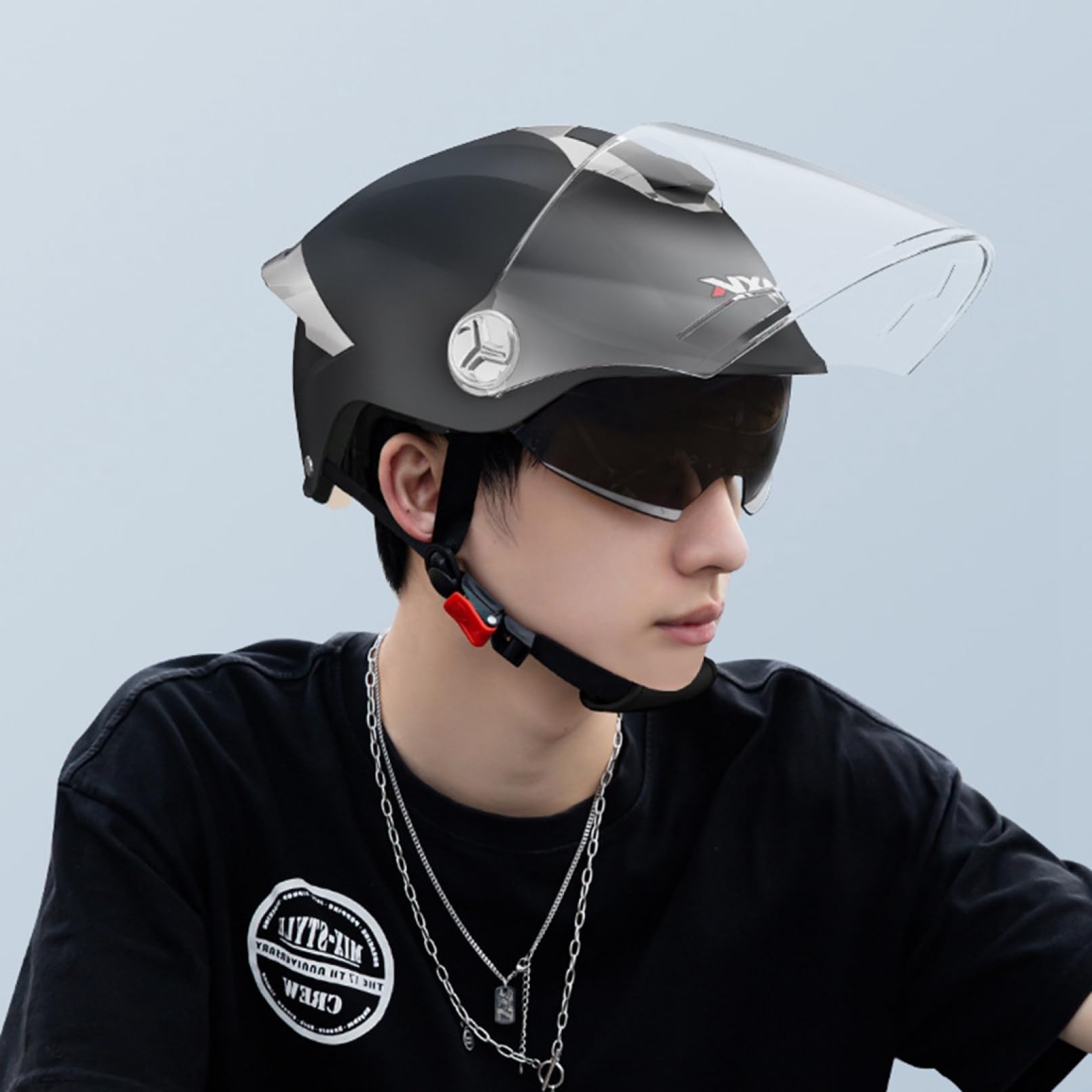 Amazon.co.jp: [Noopior]半帽ヘルメット ハーフキャップヘルメット 54