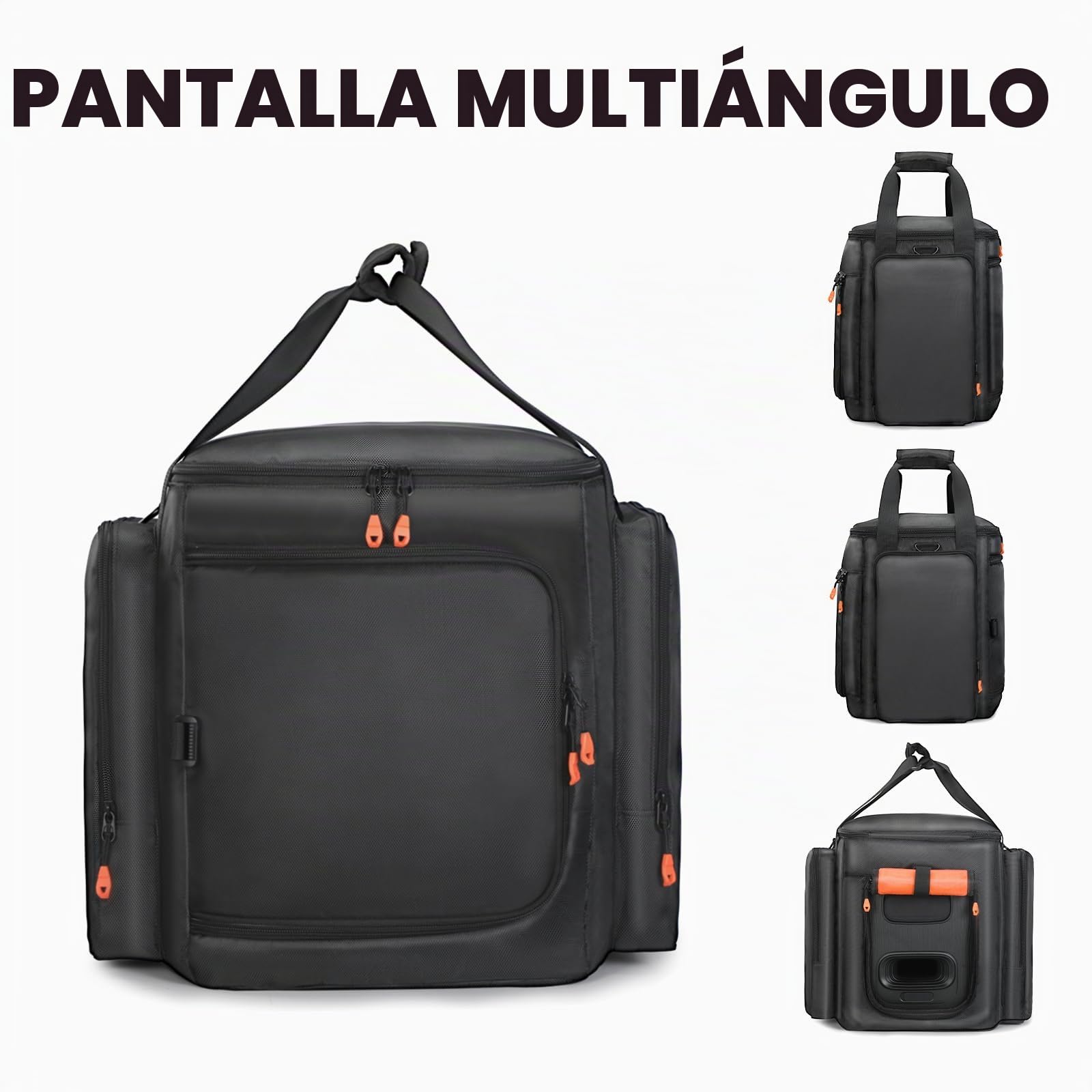 Bolsa de viaje para altavoz compatible con JBL Partybox Encore Essential/Essential 2, funda de transporte con bolsillos laterales para altavoz portátil y accesorios